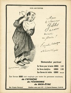 Illustration von Emmanuel Barcet (1870-1940) in Le Rire, 23/01/09 - Nos artistes - Reklame Werbung, Hygiene - Mohn Cadet