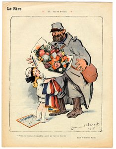 Rotes Lachen, Satirisch in Schwarz-Weiß von Emmanuel Barcet