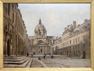 Blick auf den Hof der alten Sorbonne im Jahr 1886