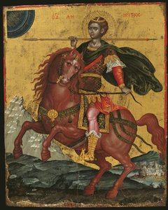 Ikone des Heiligen Demetrios zu Pferd