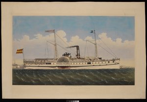 S.S. Villa Clara mit Blick auf New York