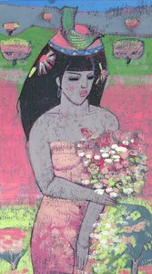 Gekleidet als Flora von Endre Roder