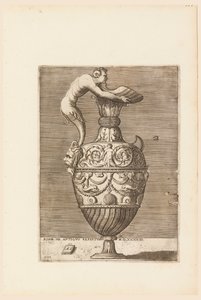 Krug mit einem Satyr, der eine große Muschel hält (Vico) von Enea Vico