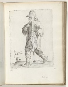 Mann mit Bart (Diversarum gentium nostrae aetatis habitus) von Enea Vico