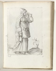 Tartaarse vrouw, ca. 1550 von Enea Vico