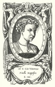 Die Dame Fiammetta, Thema von Giovanni Boccaccios Roman Elegia di Madonna Fiammetta von Enea Vico
