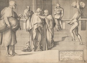 Die Heimsuchung, 1561 von Enea Vico.