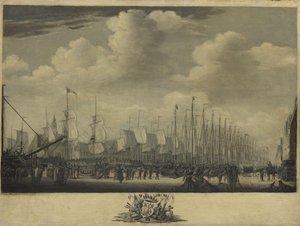 Die Flotte im Hafen von Vlissingen, 1804