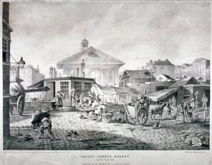 Covent Garden Market, Westminster, London, 1815 von Engelmann and Company