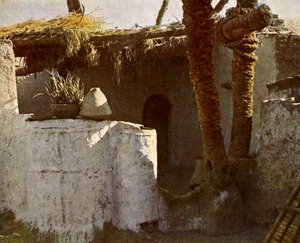Ein Fellachenheim, Ägypten.