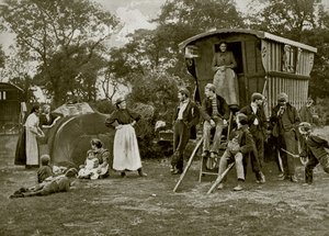 Ein Zigeunerlager in Essex von English Photographer