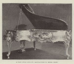 Ein Klavier (Stil Louis XV) hergestellt von Messers Erard von English Photographer