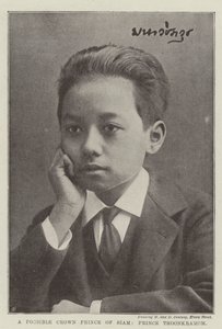 Ein möglicher Kronprinz von Siam, Prinz Thoonkramom von English Photographer