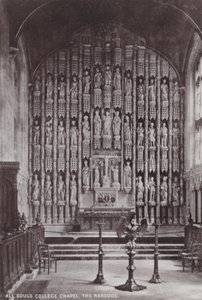 All Souls College Chapel, Das Reredos von English Photographer