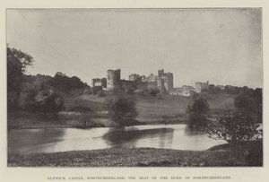 Alnwick Castle, Northumberland, der Sitz des Duke of Northumberland
