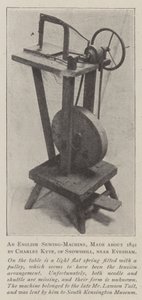 Eine englische Nähmaschine, um 1842 von Charles Kyte aus Snowshill bei Evesham hergestellt von English Photographer