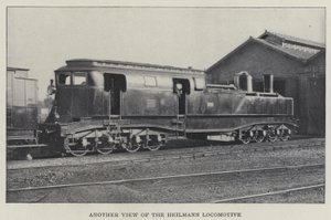 Eine andere Ansicht der Heilmann-Lokomotive (s/w Foto)