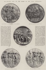 Basreliefs, die von der Königin zur Pariser Ausstellung ausgeliehen wurden von English Photographer
