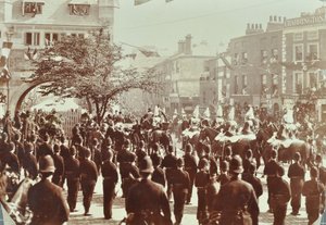 Blackwall Tunnel: Zeremonie zur Eröffnung des Tunnels durch den Prinzen von Wales, später König Edward VII., und Prinzessin Alexandra, 1897