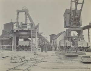 Blackwall Tunnel: Schacht und Arbeiter während des Tunnelbaus, 1893