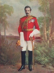Brigadegeneral Douglas M. B. H., Earl of Dundonald. Kommandierender einer berittenen Brigade in Südafrika von English Photographer
