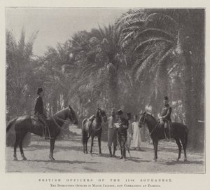 Britische Offiziere des 11. Sudanesen