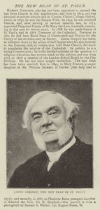Kanonikus Gregory, der neue Dekan von St. Pauls