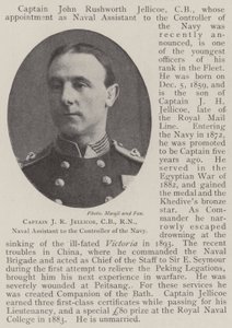 Kapitän J. R. Jellicoe, CB, RN, Marineassistent des Kontrolleurs der Marine von English Photographer