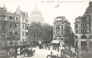 Cheapside und St. Pauls Kirchhof von English Photographer