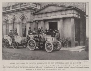 Chefkonstabler der Grafschaften vom Automobilclub in Richmond unterhalten von English Photographer