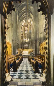 Chor unter der Orgelempore, Westminster Abbey, London von English Photographer