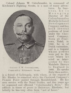 Oberst J W Colenbrander, Kommandant der Kitchener Scouts von English Photographer