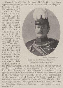Oberst Sir Charles Parsons, Oberst im Stab für Kanada von English Photographer