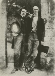 David Octavius Hill (links) und W B Johnstone, Direktor der Scottish National Gallery von English Photographer