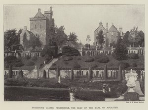 Drummond Castle, Perthshire, der Sitz des Earl of Ancaster