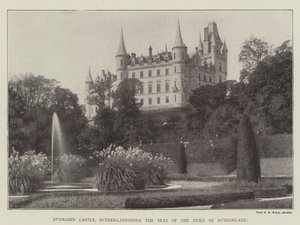 Dunrobin Castle, Sutherlandshire, der Sitz des Duke of Sutherland