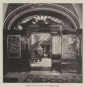 Eingang zum Arts and Letters Club von English Photographer