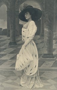 Hermelinumhang mit Hermelin auf beiden Seiten und passendem großen Muff, auch in Eichhörnchen von English Photographer