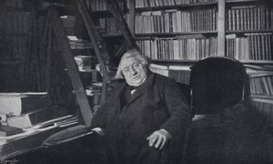 Ernest Renan in seinem Arbeitszimmer von English Photographer