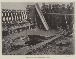 Explosion auf der Southwark Brücke von English Photographer
