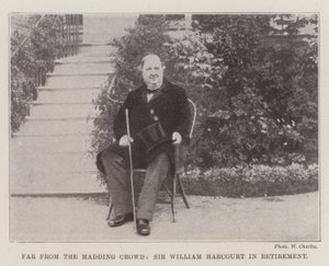 Weit weg von der lärmenden Menge, Sir William Harcourt im Ruhestand von English Photographer
