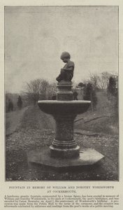 Brunnen zum Gedenken an William und Dorothy Wordsworth in Cockermouth von English Photographer