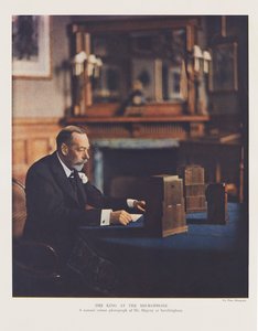 George V. sendet seine Weihnachtsbotschaft an das Britische Commonwealth und Empire