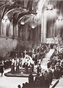 George V aufgebahrt in der Westminster Hall, 1936