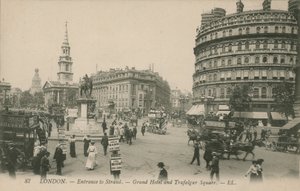 Grand Hotel und Trafalgar Square, London von English Photographer