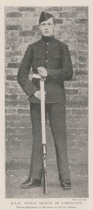 HRH Prinz Arthur von Connaught, dessen Regiment nach Südafrika beordert wird von English Photographer