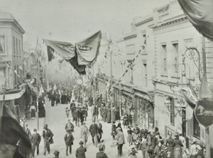 Hare Street: Eröffnung der Woolwich-Fähre, 1889 von English Photographer