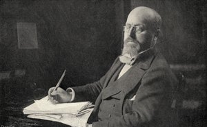 Henry James (1843-1916) in seinem Arbeitszimmer