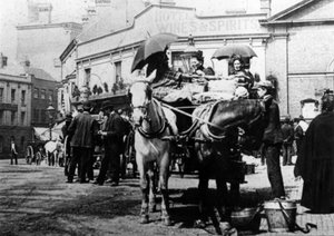 Pferdekutschen, Oxford Street, Kidderminster, 1910