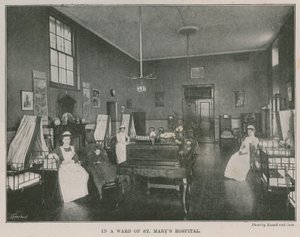 In einer Station des St. Marys Hospital, London von English Photographer